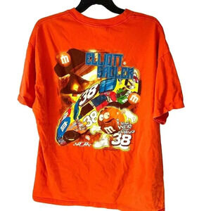 Hanes Beefy Cotton Chase Authentics Elliot Sadler M&M Shirt Unisex adult Sz XL